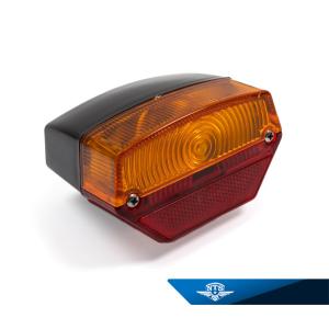 Baklyse Puch Monza Röd/orange