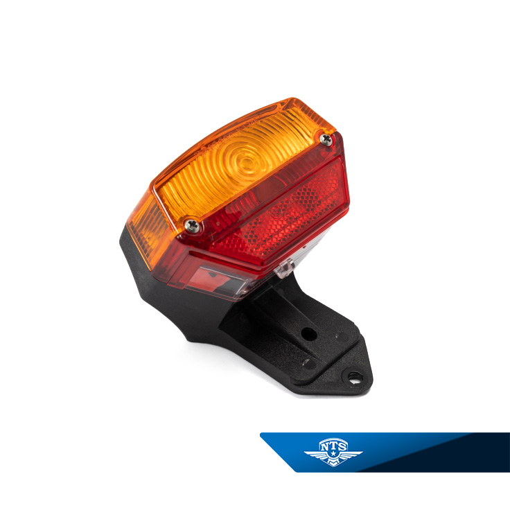Baklyse Puch/Kreidler mfl. röd/orange
