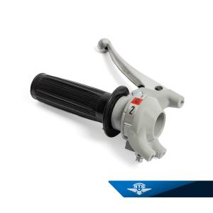 Växelhandtag 2väx grått med alu arm