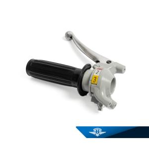 Växelhandtag 3väx grått med alu arm