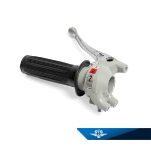 Växelhandtag 2väx Grått massiv alu arm