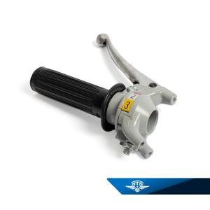 Växelhandtag 3väx Grått alu arm