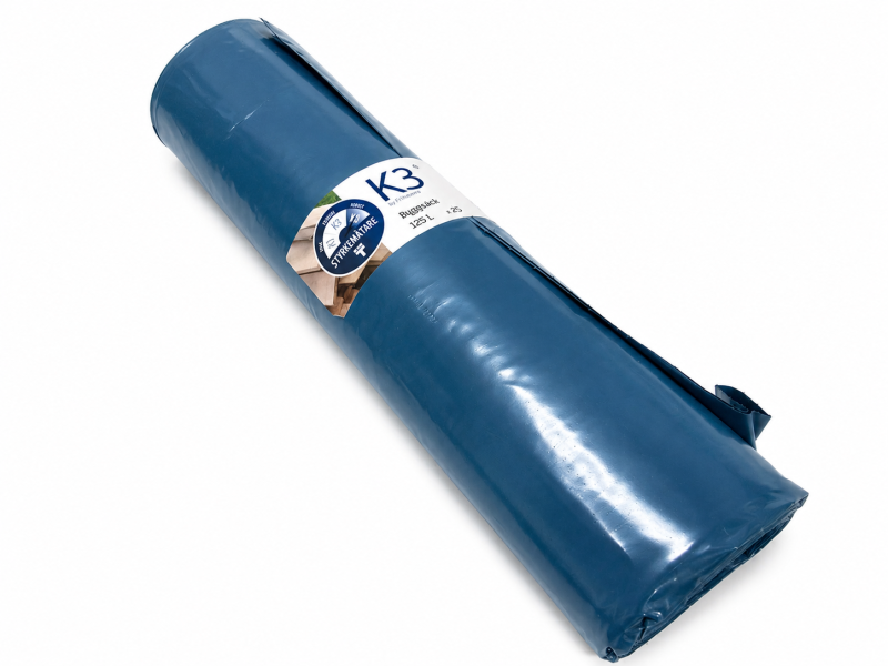 Byggsäck/Sopsäck blå 125 liter 25 st