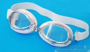 Glasögon klart glas vita Goggles