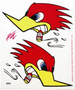 Dekalsats Woodpecker (Hackspett)
