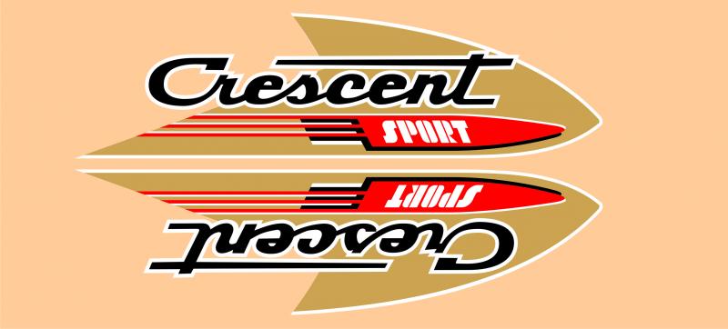 Tankdekalsats Crescent Raket sport 61