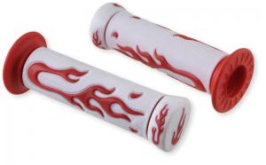 Handtag flame röd/vit 22/24 1 par Universal