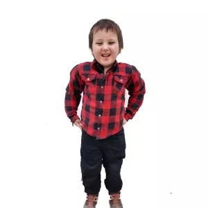 Kevlarskjorta Red Black -kid