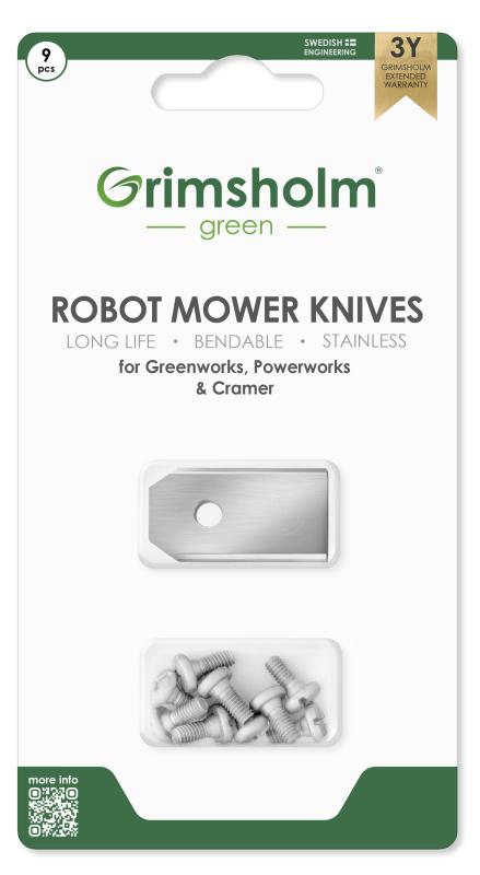 Knivar Greenworks, Powerworks, Cramer 9-pack Grimsholm