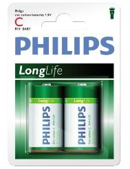Batteri 1.5V LR14 2-Pack Philips Power Life