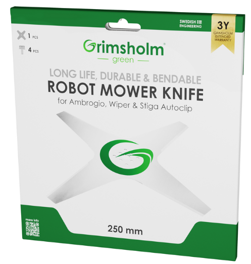 Kniv Stiga Autoclip/Ambrogio/Wiper 25cm Grimsholm