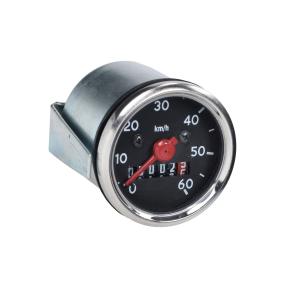 Hastighetmätare 50mm 60km/h svart tavla Universal