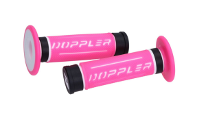 Gummihandtag Rosa Doppler 22/24mm 1 par Universal