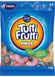 Tutti Frutti Rings 120 gram