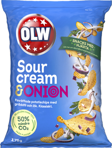 Chips Sourcream&Onion OLW 175 gram