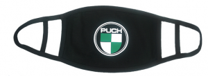 Munskydd svart Puch loggo