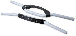 Styre vit/svart Race Universal 60cm