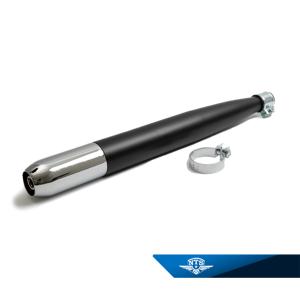 Ljuddämpare 28mm svart/krom Golden Champ mfl