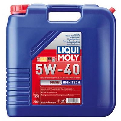 Motorolja Liqui diesel high tech 5w40 20liter