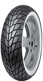 Däck 120/70-12" Mitas MC20 vit sida