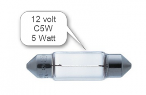 Glödlampa C5W/SV8.5 12V 5W