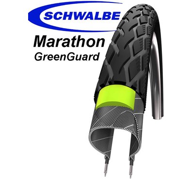 Däck 700x23c (23-622) Schwalbe Marathon GreenGuard