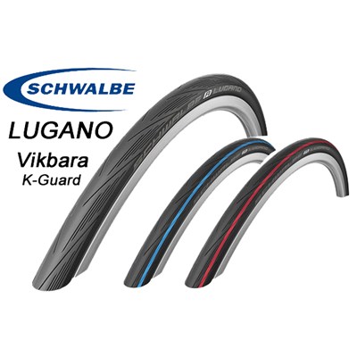 Däck 700x23c (23-622) Schwalbe Lugano K-Guard