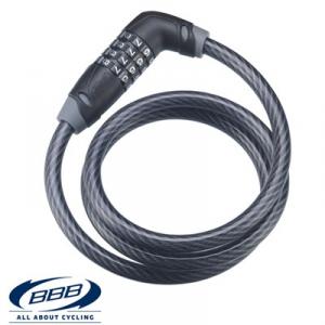 Vajerlås med kodlås BBB 1000x10 mm