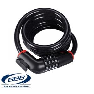 Vajerlås med kodlås BBB 1800x15 mm