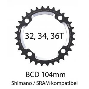 Framdrev BBB RoundAbout 4-bult 104mm 32 Tänder