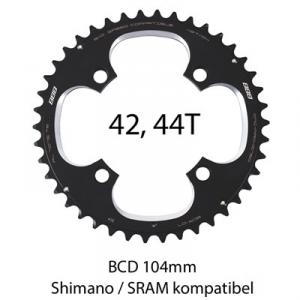 Framdrev BBB RoundAbout 4-bult pin 104mm 9/10 42 tänder