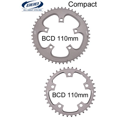 BBB CompactGear BCR-31 eturatas (110mm x 46-53T) - Suomen Urheilupyörä BBB CompactGear BCR-31 eturatas (110mm x 46-53T) - Suomen Urheilupyörä