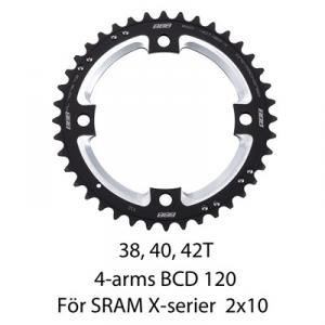 Framdrev BBB MTBGear 2x10 Sram X- 120mm 40 tänder
