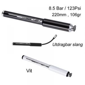 Cykelpump mini BBB HoseRoad Vit