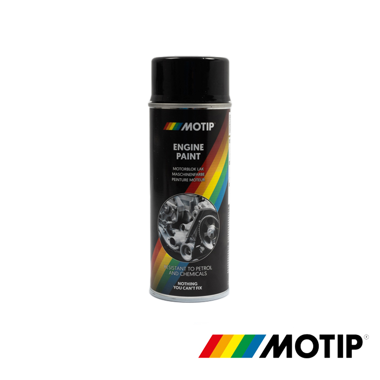 Sprayfärg motor svart Motip 400ml