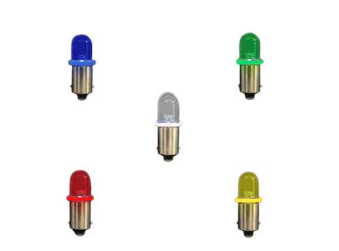 Glödlampa 6V BA9S LED gul