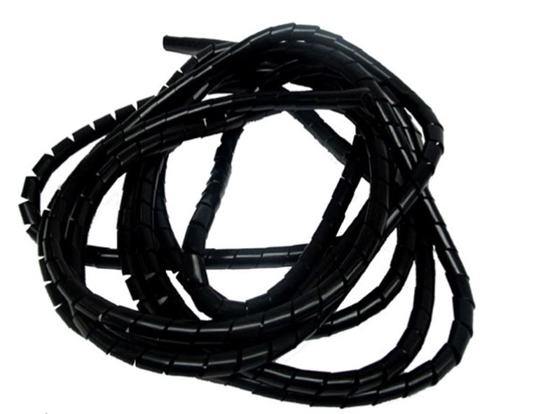 Kabel/Wirehölje svart 8mm 5 meter Universal