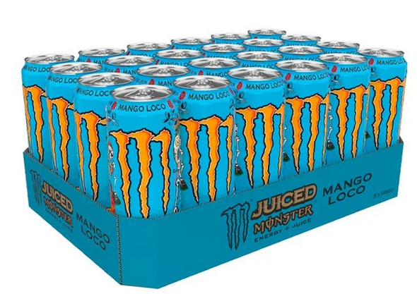 Energidryck Monster Mango Loco 50cl x 24 st inkl pant