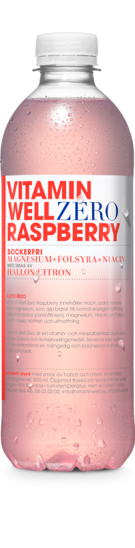 Vitamin Well Zero Raspberry 50cl