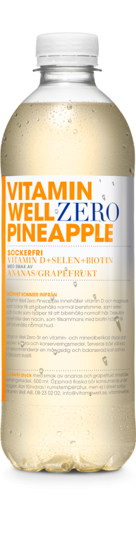 Vitamin Well Zero Pineapple 50 cl