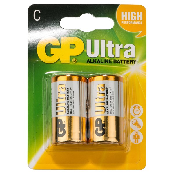 Batteri GP 1.5V LR14/C 2 pack