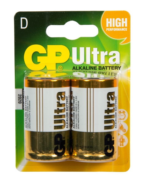 Batteri GP 1.5V LR20/D 2 pack