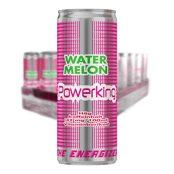 Energidryck Power King  Watermelon 25cl x 24 st inkl pant