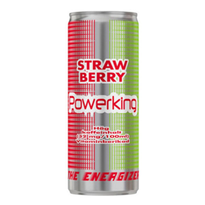 Energidryck Power King Strawberry 25cl x 24 st inkl pant