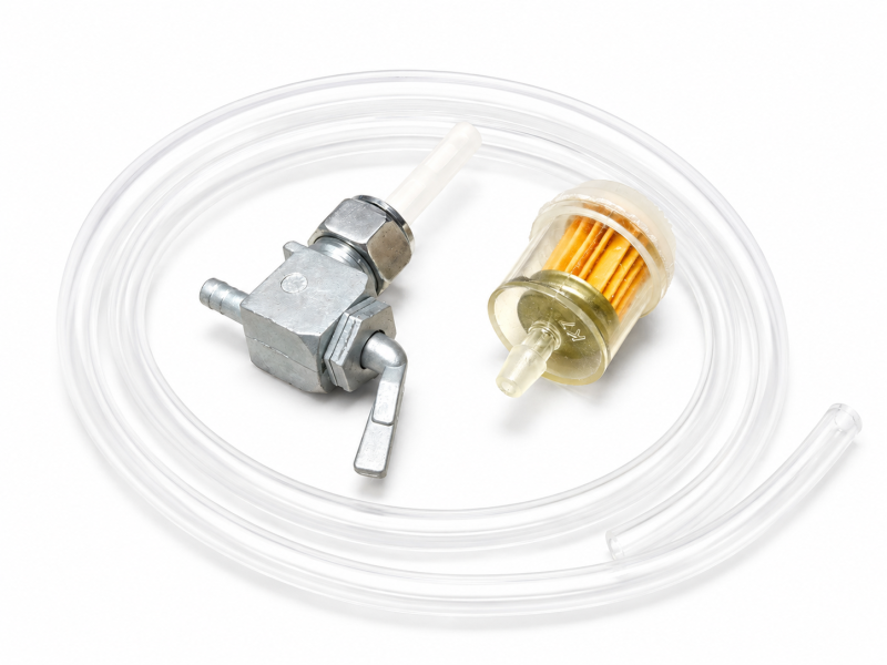 Bensinkran M16 vinklad inkl slang & filter Universal