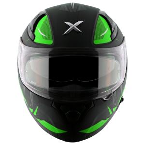 MC-Motorcykel Integralhjälm Apex Hunter Green Mattsvart bottenfärg