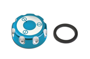 Tanklock aluminium Derbi Senda Blå