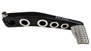 Kickpedal Piaggio Svart/Silver ALU