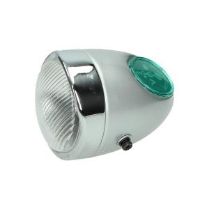 Framlyse Mustang Mamba silver/krom komplett