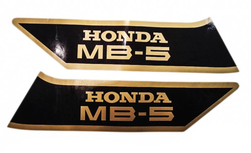 Tankdekaler Honda MB5 -1984 Svart/guld